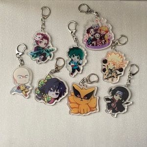 NWT pretty anime keychains 1x$10 2x$15